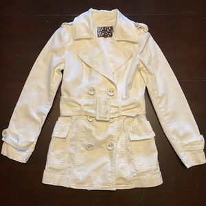 7 for all Mankind white denim jacket